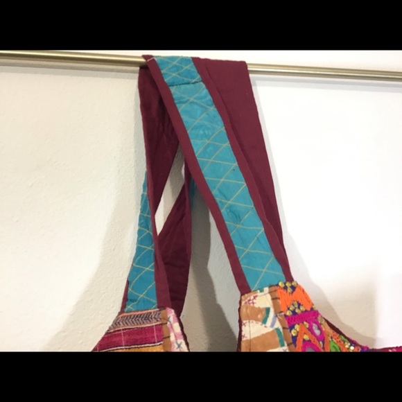 Bohemian handcrafted shoulder bag - Picture 2 of 8